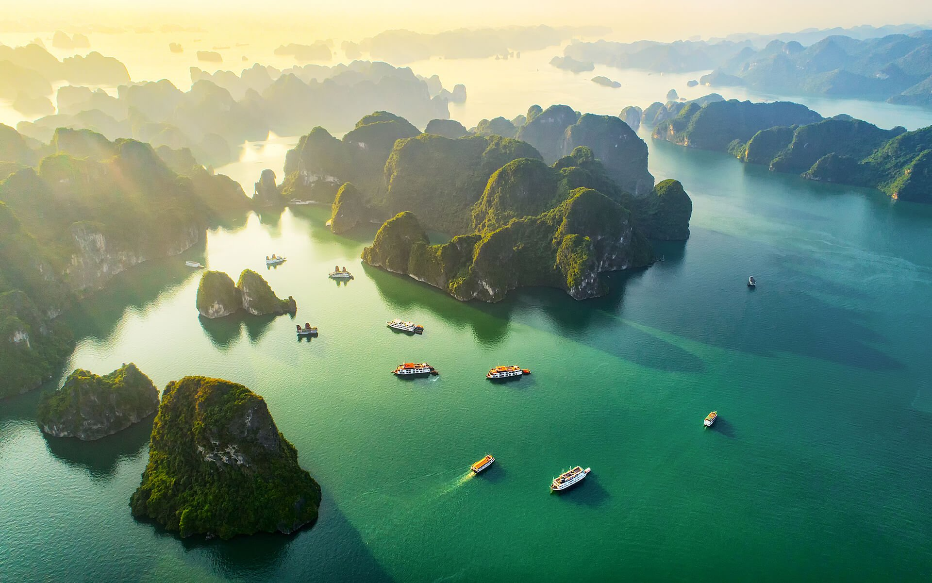 Ha Long Bay's iconic limestone karsts and emerald waters - Vietnam's national treasure